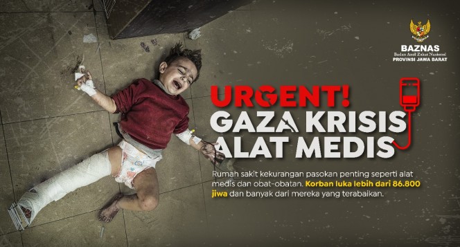 Mari Bantu Penuhi Kebutuhan Medis Warga Gaza