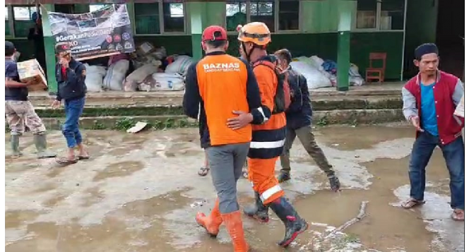 Pendistribusian Bantuan ke Wilayah Terdampak Banjir di Bogor