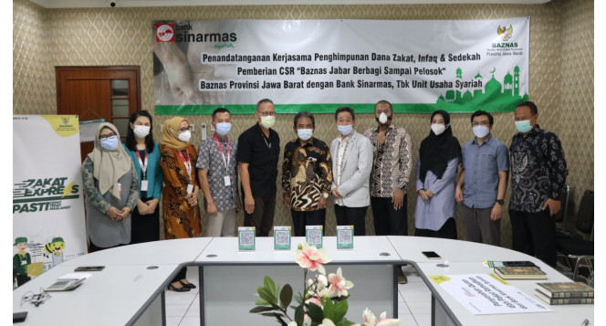 BAZNAS Jawa Barat Jalin Kerjasama Penghimpunan Zakat, Infak dan Sedekah dengan Bank Sinarmas Syariah