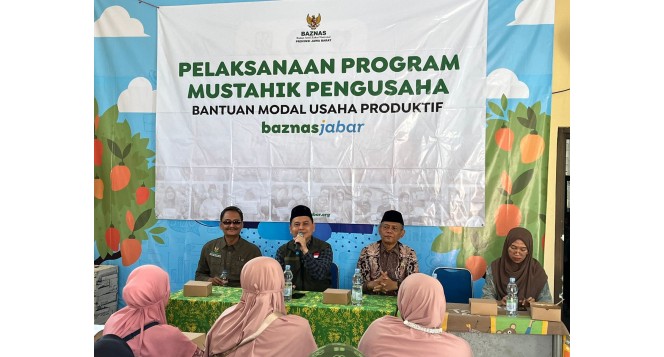 Baznas Provinsi Jawa Barat Berdayakan 39 Mustahik dengan Bantuan Modal Usaha Produktif