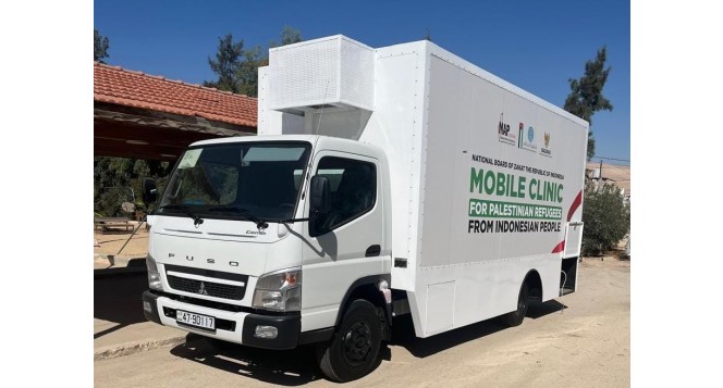 Pengungsi Palestina di Yordania Dapatkan Layanan Kesehatan Mobile Clinic BAZNAS