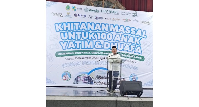 BAZNAS Jabar Dukung Khitanan Massal 100 Anak Yatim dan Dhuafa dalam Milad Pusdai Jawa Barat