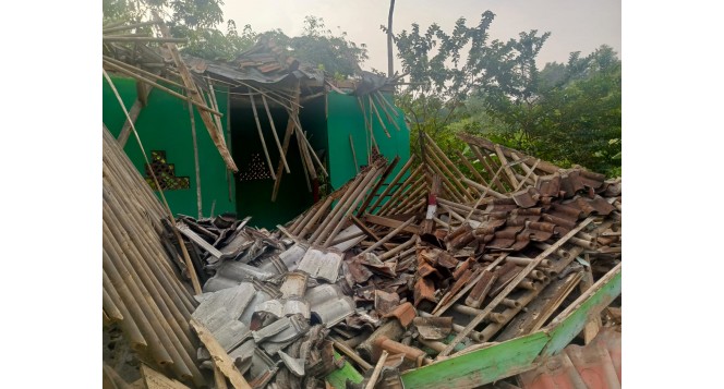 bangunan terdampak gempa bumi kab bekasi